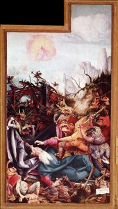 The Temptation of St Anthony the Great, altertavle av Issenheim (olje på panel