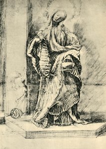 Saint Dorothy med kurv med blomster, c1520, 1943. av Matthias Gruenewald