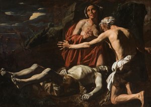 Adam og Eva sørger over Abels død, 1632-1635.