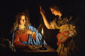 Bebudelsen, tidlig på 1600-tallet. av Matthias Stomer