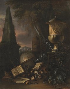 Vanitas. Stilleben i et landskap