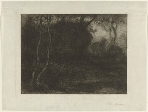 Skog med barn av Matthijs Maris