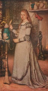 Girl with a Distaff, c1873 av Matthijs Maris