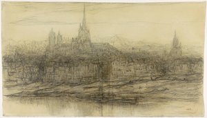Utsikt over Rouen av Matthijs Maris
