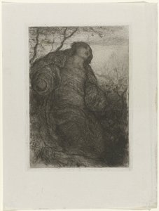 Kvinne under et tre Lady of Shalott av Matthijs Maris