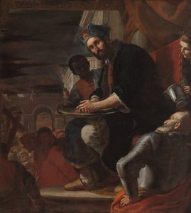 Pilatus vasker hendene, 1663. av Mattia Preti