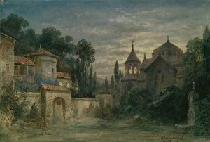Scenedesign for operaen The Force of Destiny av G. Verdi, 1875