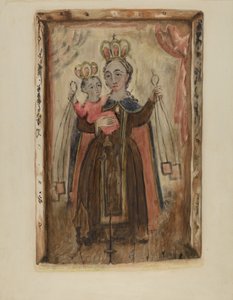 Retablo (Vår Frue av Carmel) av Maude Valle
