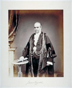 James Figgins, sheriff i London, i skjærende kostyme, c1865