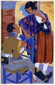 Don Jose og Carmen, ca. 1930 (illustrasjon)