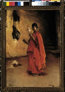 Spinneren (Biskra). Algerie (olje på lerret)
