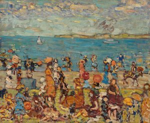 Strandscene av Maurice Brazil Prendergast