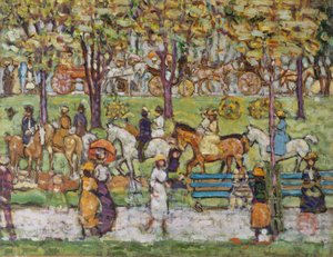 Central Park, ca. 1914-15 av Maurice Brazil Prendergast