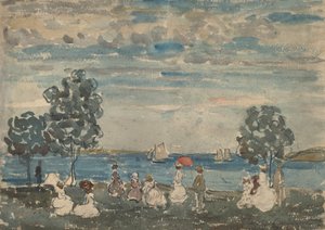 Figurer på en strand, 19101915. av Maurice Brazil Prendergast
