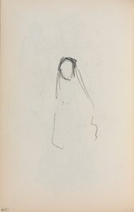 Italiensk skissebok: Figur side 124, 1898-1899. av Maurice Brazil Prendergast