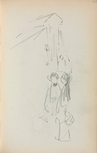 Italiensk skissebok: Figurer side 128, 1898-1899. av Maurice Brazil Prendergast