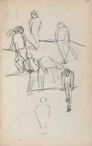 Italiensk skissebok: Figurer side 200, 1898-1899. av Maurice Brazil Prendergast