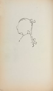 Italian Sketchbook: Head of a Girl på profilside 152, 1898-1899. av Maurice Brazil Prendergast