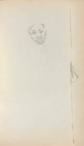 Italiensk skissebok: Head of a Man side 221, 1898-1899. av Maurice Brazil Prendergast