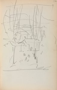 Italiensk skissebok: Landskap side 116, 1898-1899. av Maurice Brazil Prendergast