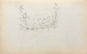 Italiensk skissebok: Venetian Boat side 29, 1898-1899. av Maurice Brazil Prendergast