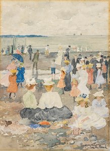 På stranda av Maurice Brazil Prendergast