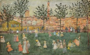 Siena, ca. 1898-99 av Maurice Brazil Prendergast