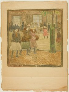 Gatescene av Maurice Brazil Prendergast