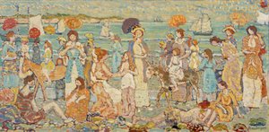 Stranden "nr. 3""" av Maurice Brazil Prendergast