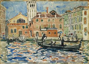 Venezia, ca. 1909 av Maurice Brazil Prendergast