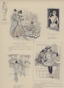 Illustrasjon for Paris Brillant (farge litho) av Maurice Charles Mathieu Bonvoisin