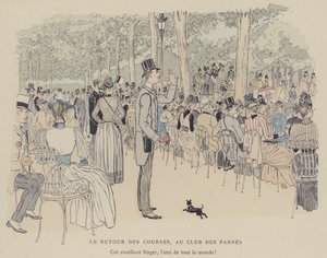 Illustrasjon for Paris Brillant (farge litho) av Maurice Charles Mathieu Bonvoisin