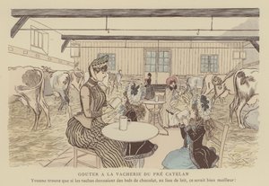 Illustrasjon for Paris Brillant (farge litho) av Maurice Charles Mathieu Bonvoisin