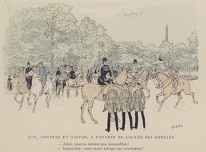 Illustrasjon for Paris Brillant (farge litho) av Maurice Charles Mathieu Bonvoisin