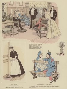 Illustrasjon for Paris Brillant (farge litho) av Maurice Charles Mathieu Bonvoisin