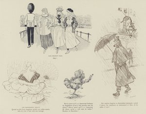 Illustrasjon for London Life by Mars av Maurice Charles Mathieu Bonvoisin