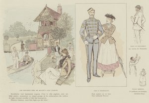 Illustrasjon for London Life by Mars av Maurice Charles Mathieu Bonvoisin