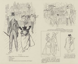 Illustrasjon for London Life by Mars av Maurice Charles Mathieu Bonvoisin