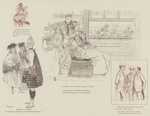 Illustrasjon for London Life by Mars av Maurice Charles Mathieu Bonvoisin