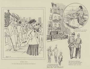 Illustrasjon for London Life by Mars av Maurice Charles Mathieu Bonvoisin