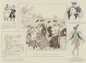 Illustrasjon for London Life by Mars av Maurice Charles Mathieu Bonvoisin