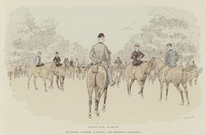 Illustrasjon for London Life by Mars av Maurice Charles Mathieu Bonvoisin