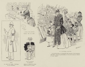 Illustrasjon for London Life by Mars av Maurice Charles Mathieu Bonvoisin