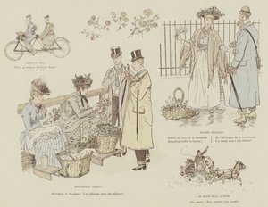 Illustrasjon for London Life by Mars av Maurice Charles Mathieu Bonvoisin