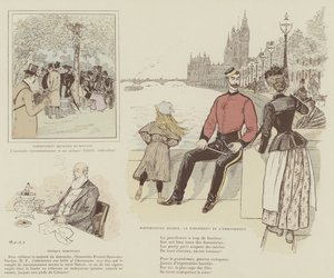 Illustrasjon for London Life by Mars av Maurice Charles Mathieu Bonvoisin