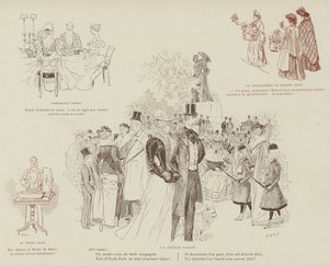 Illustrasjon for London Life by Mars av Maurice Charles Mathieu Bonvoisin