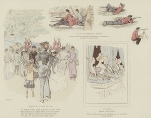 Illustrasjon for London Life by Mars av Maurice Charles Mathieu Bonvoisin