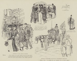 Illustrasjon for London Life by Mars av Maurice Charles Mathieu Bonvoisin