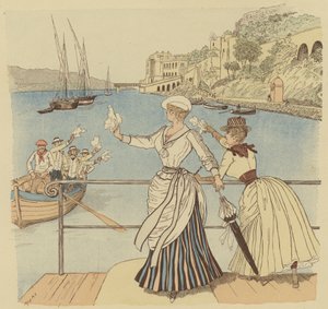 Monte Carlo tar farvel med fiskerne av Maurice Charles Mathieu Bonvoisin