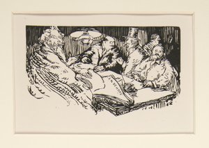 Gateselgerne i La Pensee, illustrasjon, s. 47 av Maurice Delcourt